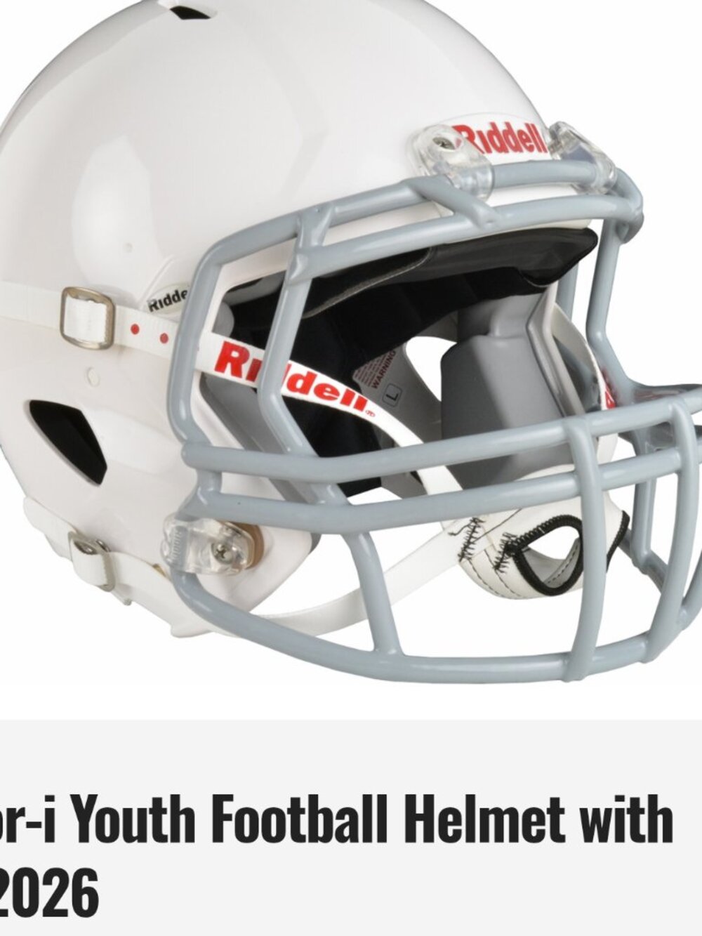 Riddell NWT Victor is youth football helmet.  L/XL